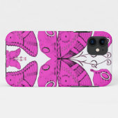 Coques Case-Mate iPhone Papillons Fushia (Dos (Horizontal))