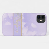 Coques Case-Mate iPhone Papillons lavande (Dos (Horizontal))
