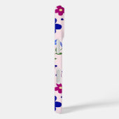 Coques Case-Mate iPhone Papillons mignons et fleurs en rose (Verso / Droite)