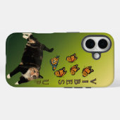 Coques Case-Mate iPhone Papillons Monarques Avec Chat Calico - VIBES UP (Verso (horizontal))
