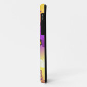 Coques Case-Mate iPhone Papillons monarques sur fond violet (Dos/Gauche)