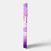Coques Case-Mate iPhone Papillons monarques sur fond violet (Verso / Droite)