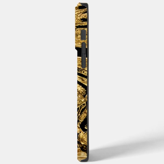 Coques Case-Mate iPhone Papillons noirs et or (Verso / Gauche)