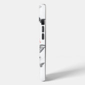 Coques Case-Mate iPhone Papillons noirs et rouges volants (Verso / Gauche)