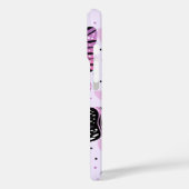 Coques Case-Mate iPhone Papillons noirs, roses, violets (Verso / Gauche)