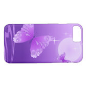 Coques Case-Mate iPhone Papillons pourpres (Dos (Horizontal))