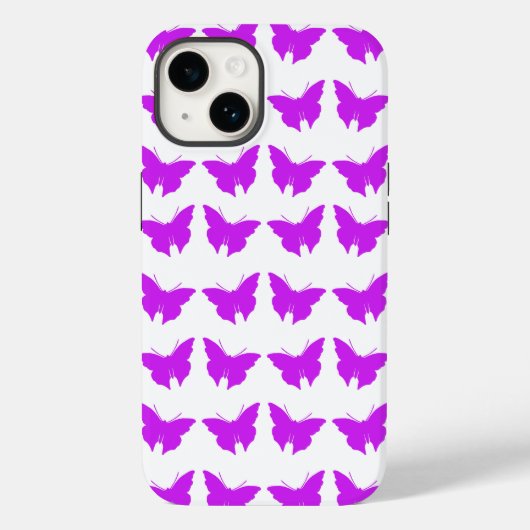 Coques Case-Mate iPhone Papillons Purple Bold (Verso)