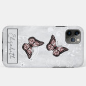 Coques Case-Mate iPhone Papillons rose brillant (Dos (Horizontal))
