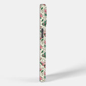 Coques Case-Mate iPhone Papillons rose et vert Motif floral (Verso / Droite)