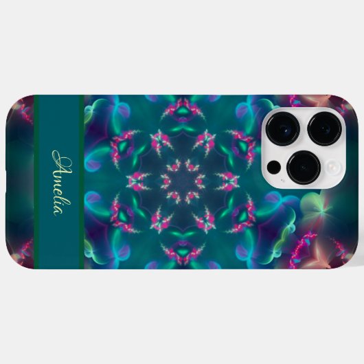 Coques Case-Mate iPhone Papillons rose mignonne Lumineuse Kaleidoscope Gir (Verso (horizontal))