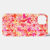 Coques Case-Mate iPhone Papillons, rose, pêche, corail (Verso (horizontal))