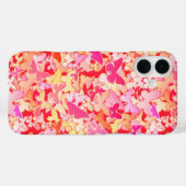 Coques Case-Mate iPhone Papillons, rose, pêche, corail (Verso (horizontal))