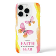 Papillons roses Foi sur la peur