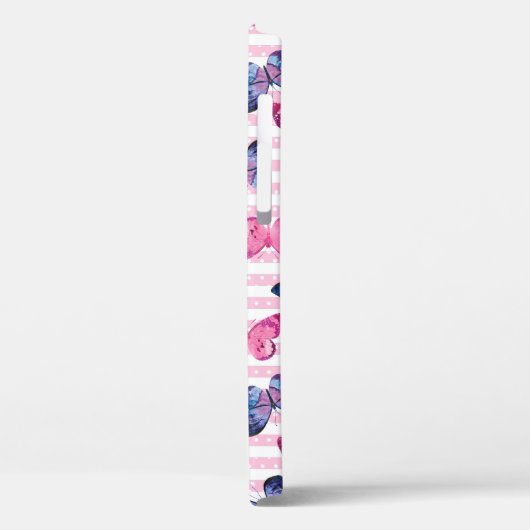 Coques Case-Mate iPhone Papillons roses mignons (Verso / Gauche)