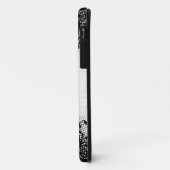 Coques Case-Mate iPhone Papillons rouges sur la dentelle noire (Dos/Gauche)