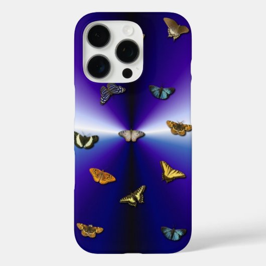Coques Case-Mate iPhone Papillons sur arc-en-ciel violet (Verso)