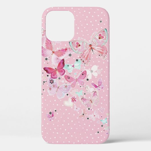 Coques Case-Mate iPhone Papillons sur Pois (Verso)