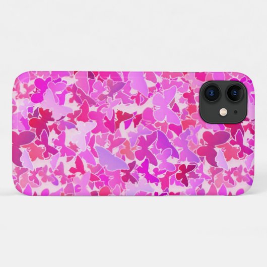 Coques Case-Mate iPhone Papillons, violet, lavande, rose (Dos (Horizontal))