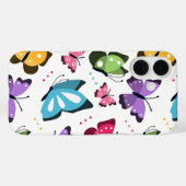 Coques Case-Mate iPhone Papillons volants colorés (Verso (horizontal))