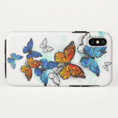 Coques Case-Mate iPhone Papillons volants Morpho et Monarch (Dos (Horizontal))