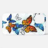Coques Case-Mate iPhone Papillons volants Morpho et Monarch (Verso (horizontal))