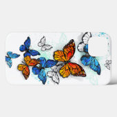 Coques Case-Mate iPhone Papillons volants Morpho et Monarch (Verso (horizontal))