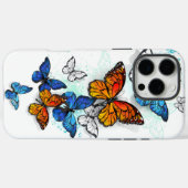 Coques Case-Mate iPhone Papillons volants Morpho et Monarch (Verso (horizontal))