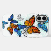 Coques Case-Mate iPhone Papillons volants Morpho et Monarch (Verso (horizontal))