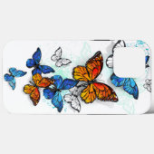 Coques Case-Mate iPhone Papillons volants Morpho et Monarch (Verso (horizontal))