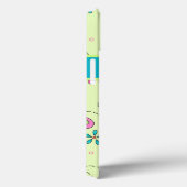 Coques Case-Mate iPhone Papillons Whimsy sur Green Custom Name (Verso / Droite)