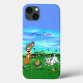 Coques Case-Mate iPhone Pâques - Chiot Capo Rabbit et Chick (Verso)