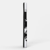 Coques Case-Mate iPhone Paquets blancs sur l'Empreinte de patte noir (Dos/Droite)