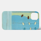 Coques Case-Mate iPhone Parade Abstraite des oeufs bleus (Verso (horizontal))