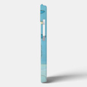 Coques Case-Mate iPhone Parade Abstraite des oeufs bleus (Verso / Gauche)
