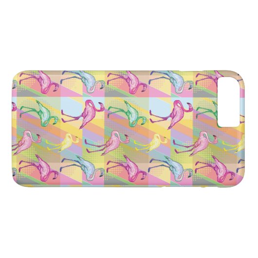 Coques Case-Mate iPhone Parade Flamant rose (Dos (Horizontal))
