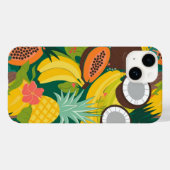 Coques Case-Mate iPhone Paradis des fruits tropicaux (Verso (horizontal))