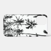 Coques Case-Mate iPhone Paradis des palmiers tropicaux noirs et blancs été (Verso (horizontal))