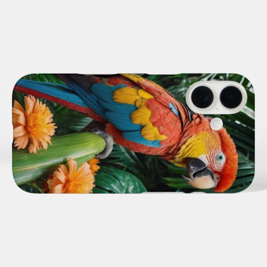 Coques Case-Mate iPhone Paradis des perroquets (Verso (horizontal))