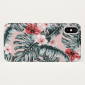 Coques Case-Mate iPhone Paradis Rose Île Tropicale Fleur Botanique (Dos (Horizontal))