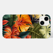 Coques Case-Mate iPhone Paradis tropical flammes vives (Verso (horizontal))