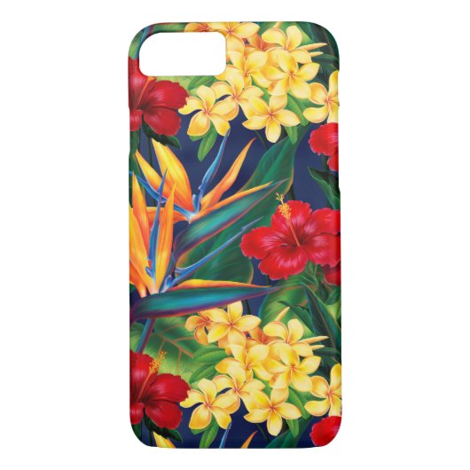 Coques Case-Mate iPhone Paradis tropical Floral Vertical Hawaï (Dos)