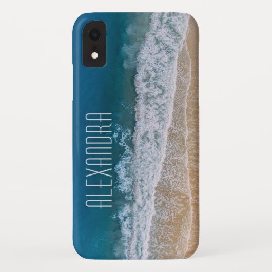 Coques Case-Mate iPhone Paradisal Tropical Beach Floride Nom Customisé (Dos)
