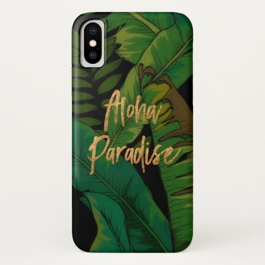 Coques Case-Mate iPhone Paradise Palm Hawaiian Aloha - multicolore (Dos)