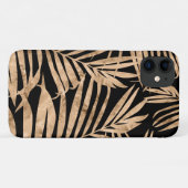 Coques Case-Mate iPhone Paradise Palm Hawaiian Tropical- Or & Noir (Dos (Horizontal))