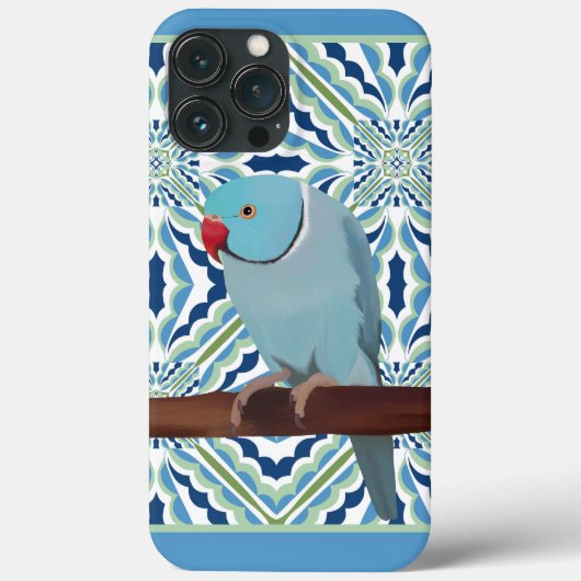 Coques Case-Mate iPhone Parakeet Blue Indian Ringneck (Verso)