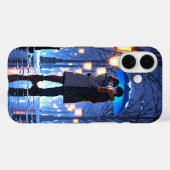 Coques Case-Mate iPhone Parapluie d'amour hivernal (Verso (horizontal))