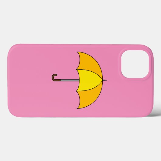 Coques Case-Mate iPhone Parapluie jaune (Verso (horizontal))