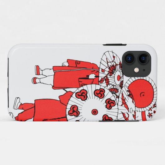 Coques Case-Mate iPhone Parapluies japonais (Dos (Horizontal))