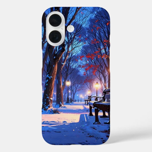 Coques Case-Mate iPhone Parc d'hiver de neige (Verso)