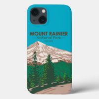 Parc national du Mont Rainier Washington Vintage